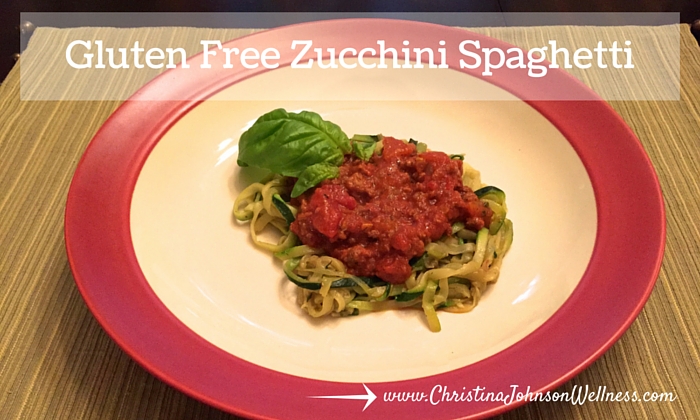 Gluten Free Zucchini Spaghetti